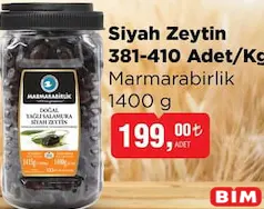 MARMARABİRLİK SİYAH ZEYTİN 1400 G MARMARABİRLİK SİYAH ZEYTİN 1400 G